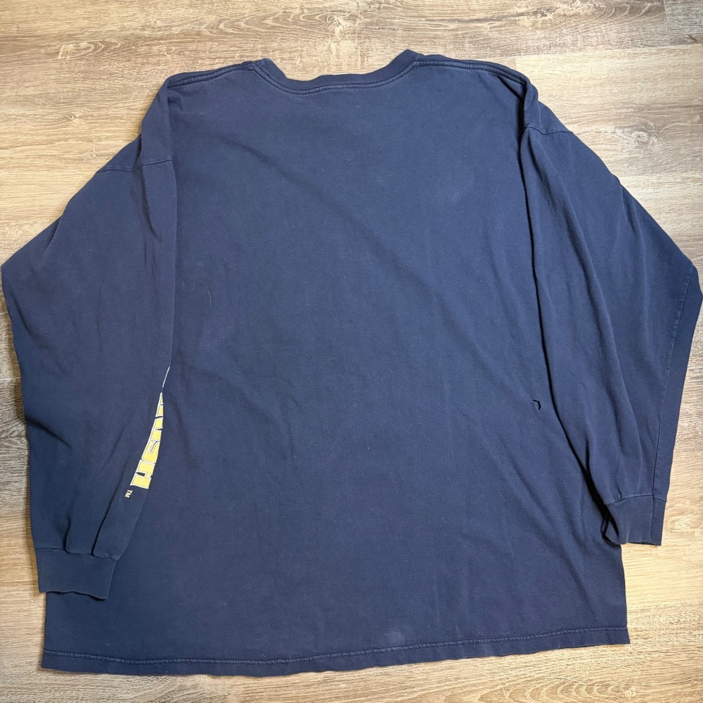 Vintage Cadre Athletic Notre Dame Fighting Irish Navy Long Sleeve Shirt XXL - Picture 5 of 6